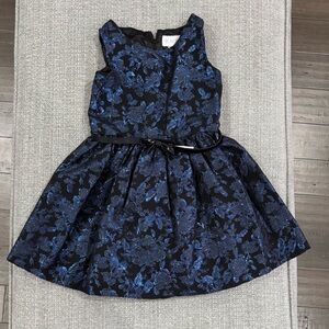 Place Navy Floral Kids Dress